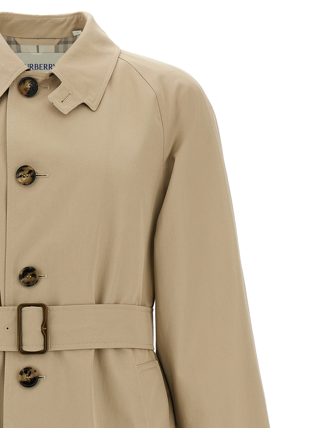 Burberry Car Coat Gabardine Coats and Trench Coats - Beige | 1964297b94a3fe48aee576cf973621bc4913eb8a
