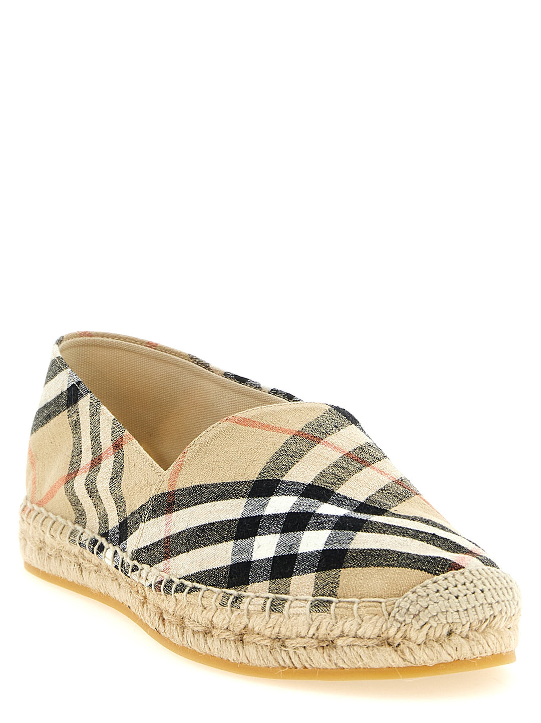 Burberry Check Espadrilles Flat shoes - Beige | d91e7f192862104d71a348c560ba07024adf8008