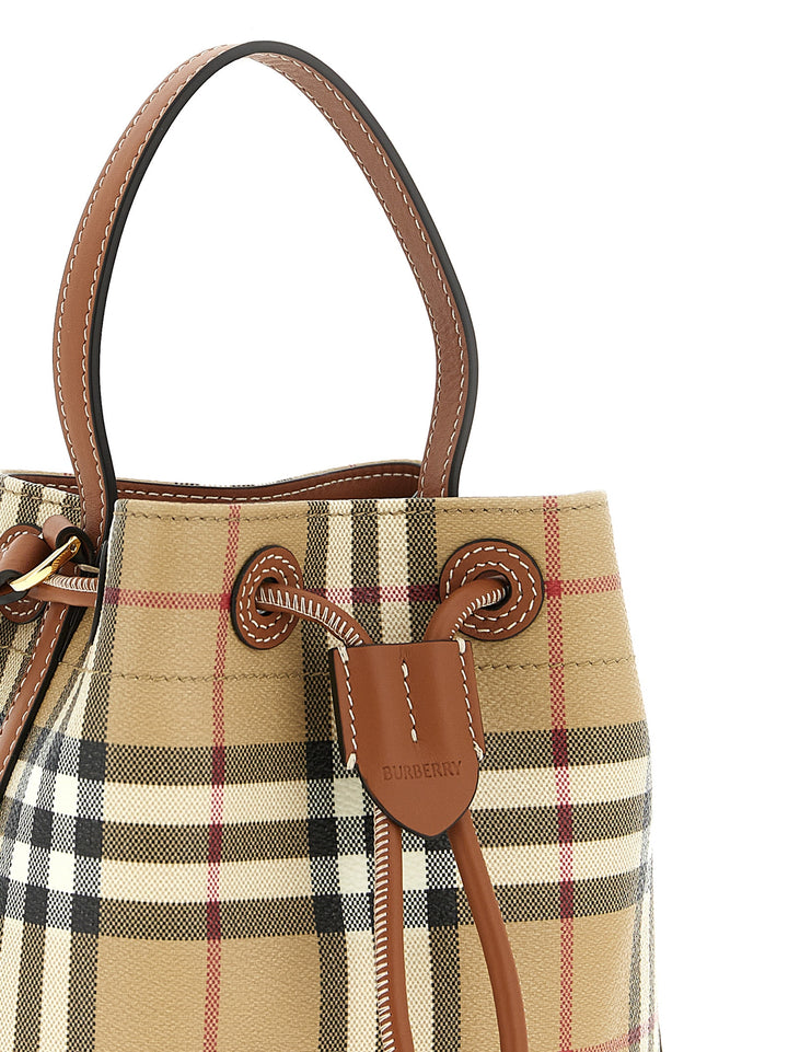 Burberry Check Bucket Bag Crossbody Bags - Multicolor | a0915a791c4b2aee538682ac4dfcbd2dd7b6f00a