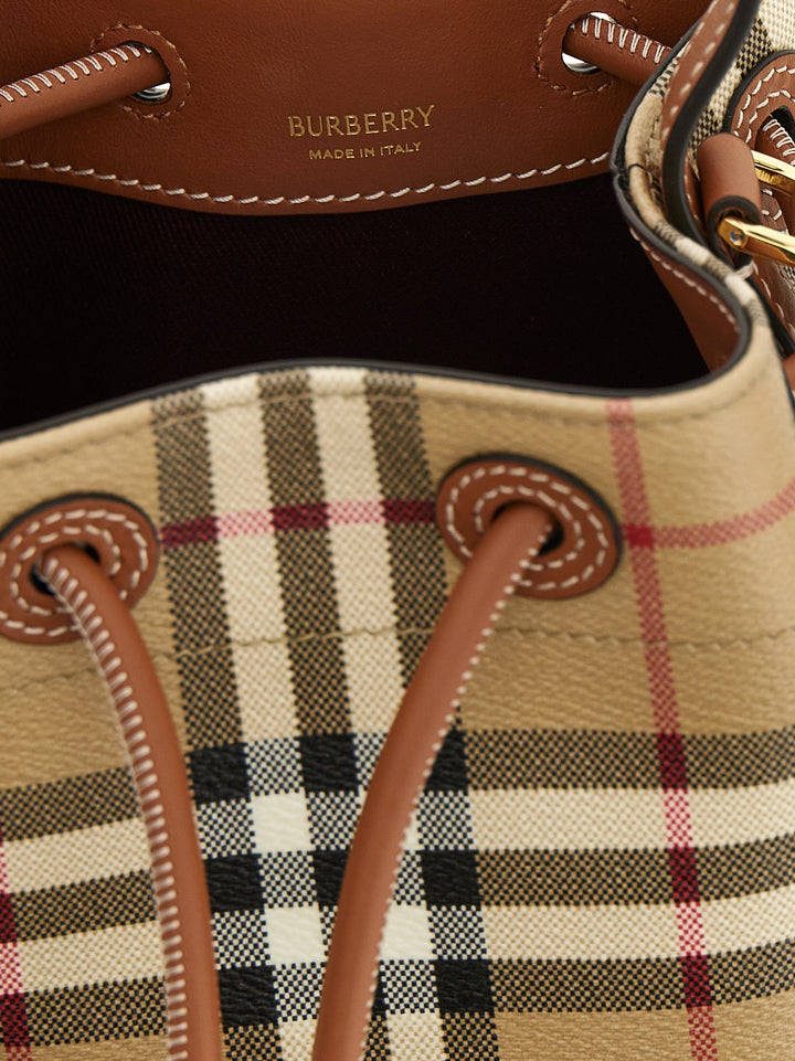 Burberry Check Bucket Bag Crossbody Bags - Multicolor | f18171fa85100372fc0dbeb27d076212ce6839ee