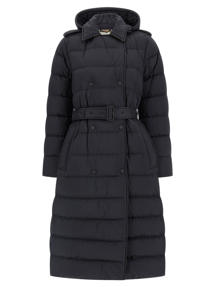 Burberry Padded Trench Coat Puffer Jackets - Black | efc93befe4acaebb3c561a516e5a5336bc8e1521