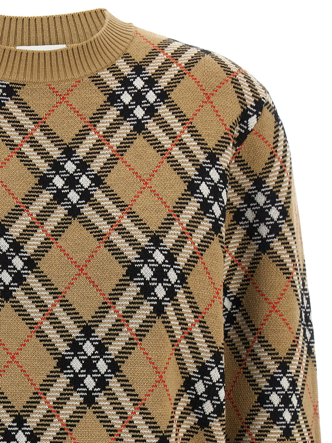 Burberry Burberry Check Sweater Sweaters and Cardigans - Beige | b23010bc6848d321c512a2394eca38e672108c58