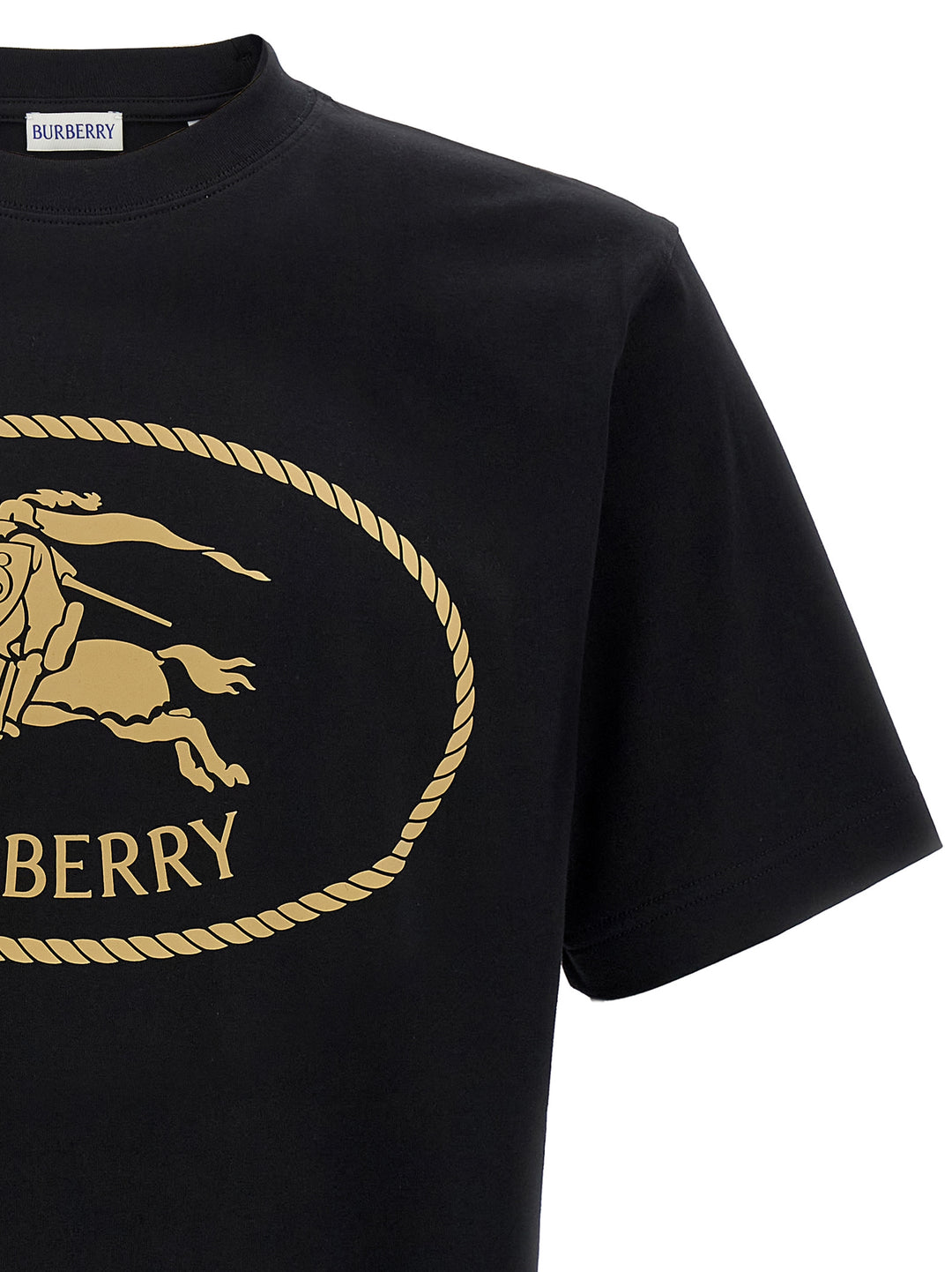 Burberry Knight Stamp T-shirt - Black | 375c63d94e6e141f5ab8af5352f16949159a86e2