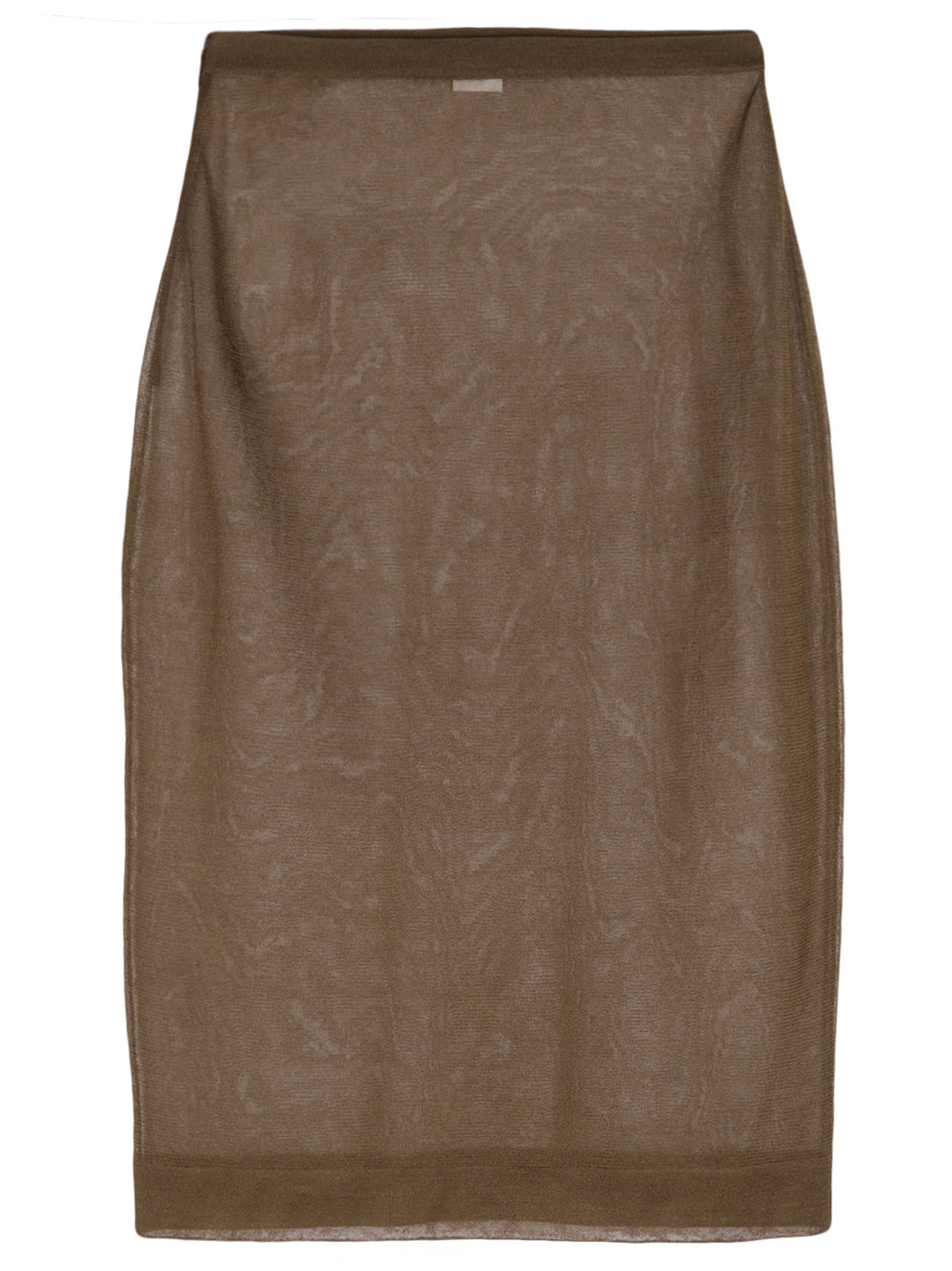 Knitted Pencil Skirt Skirts Brown