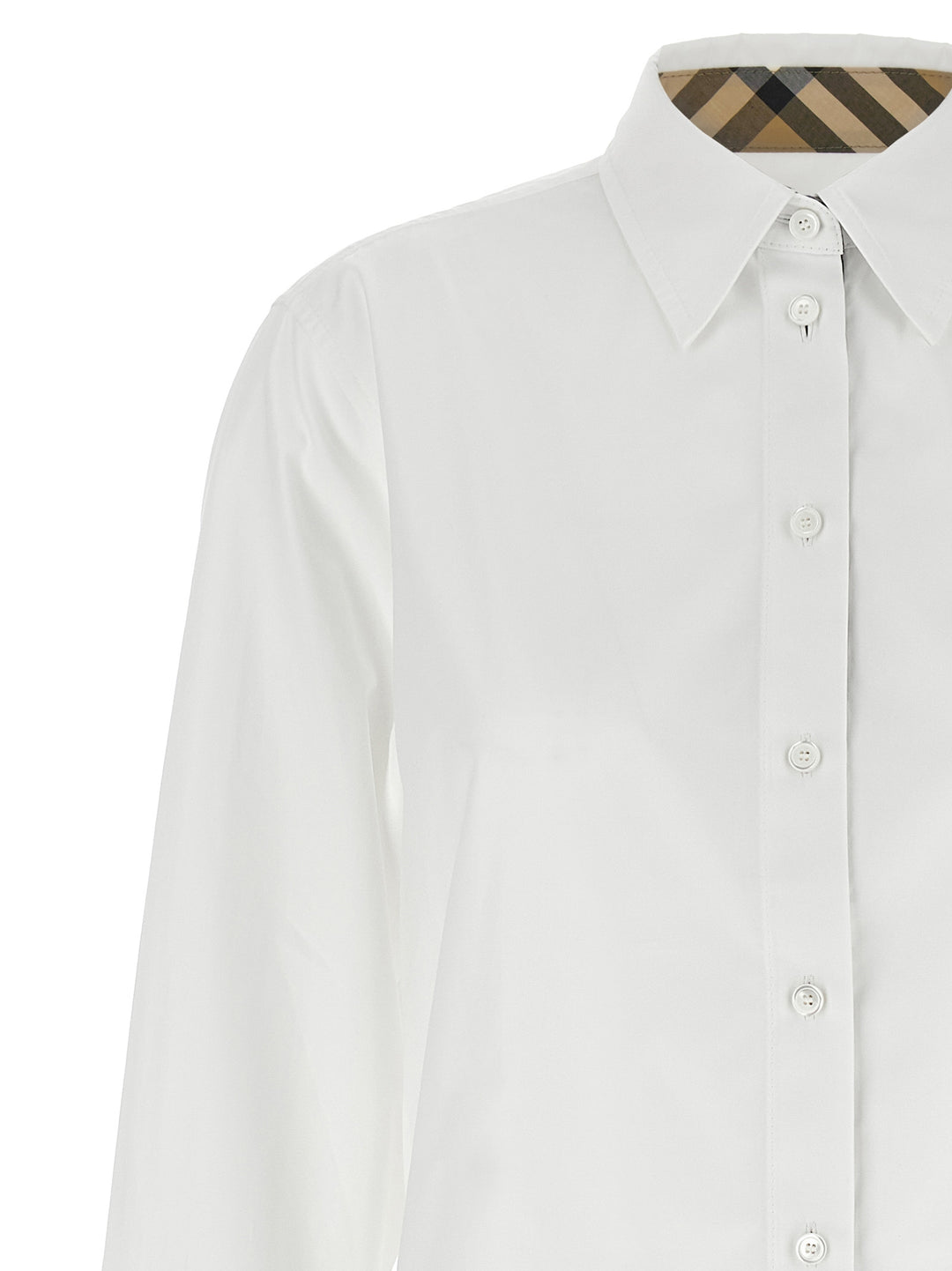 Burberry Burberry Check Insert Shirt Shirt and Blouse - White | a96d77df4fbbb99c4bb204dca6c0740b9dd4ee6a