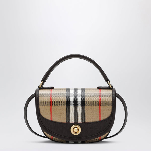 Highlands Mini Bag In Cotton And Linen Sand