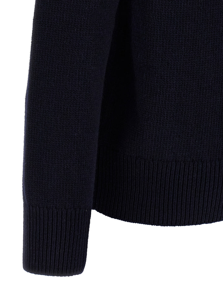 Burberry Logo Intarsia Sweater Sweaters and Cardigans - Blue | c7daacef8b1b5560b5820b03fc0227b319aec72e