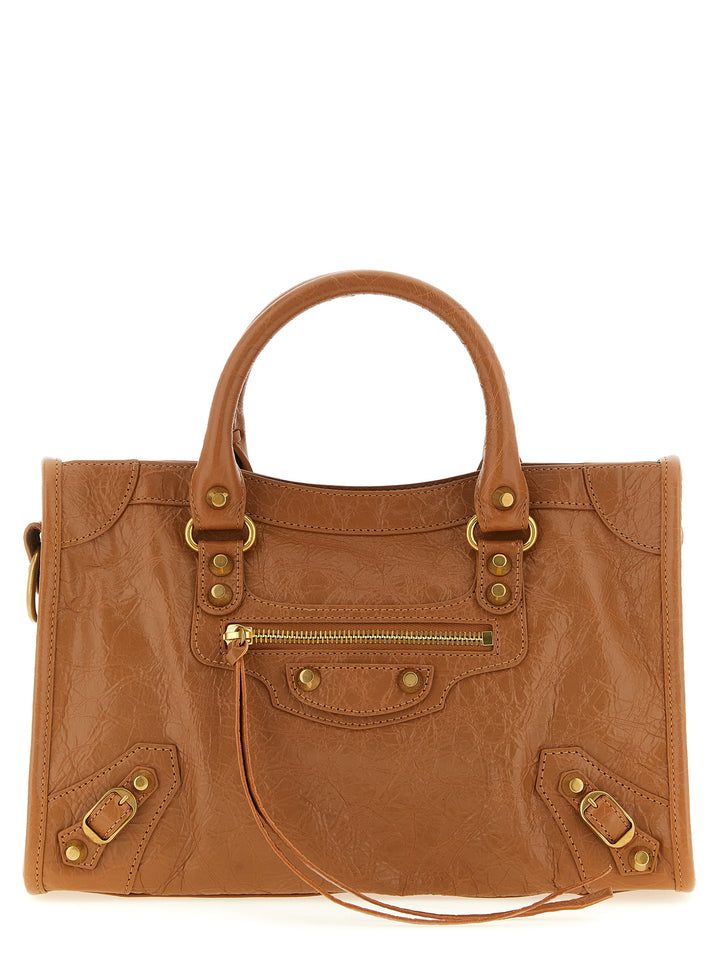 Balenciaga Le City S Hand Bags - Brown | 1d7ede3c2d5501ee49f05f397aa67e83a61e3ec5
