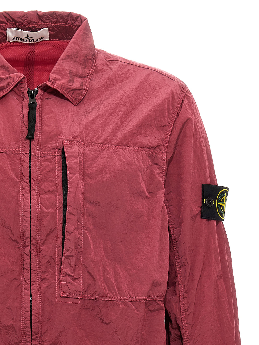 Metal Nylon Overshirt Casual Jackets, Parka Fuchsia