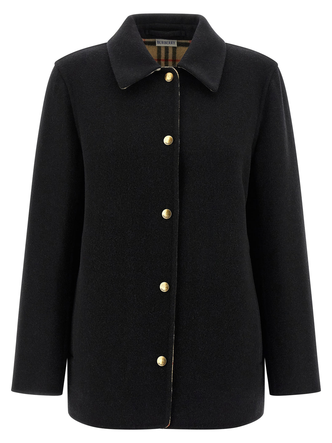 Burberry Burberry Check Lining Jacket, Puffer Jackets - Black | 2ac22635fcaadfb93fce91926a81280746a807bd