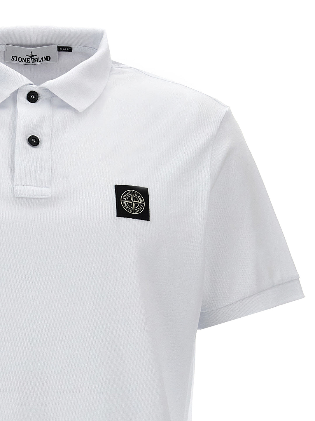 Logo Patch  Shirt Polo White