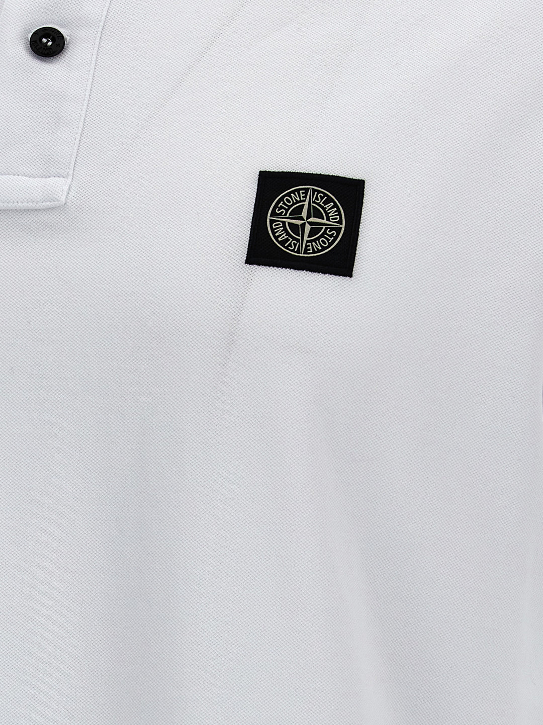 Logo Patch  Shirt Polo White