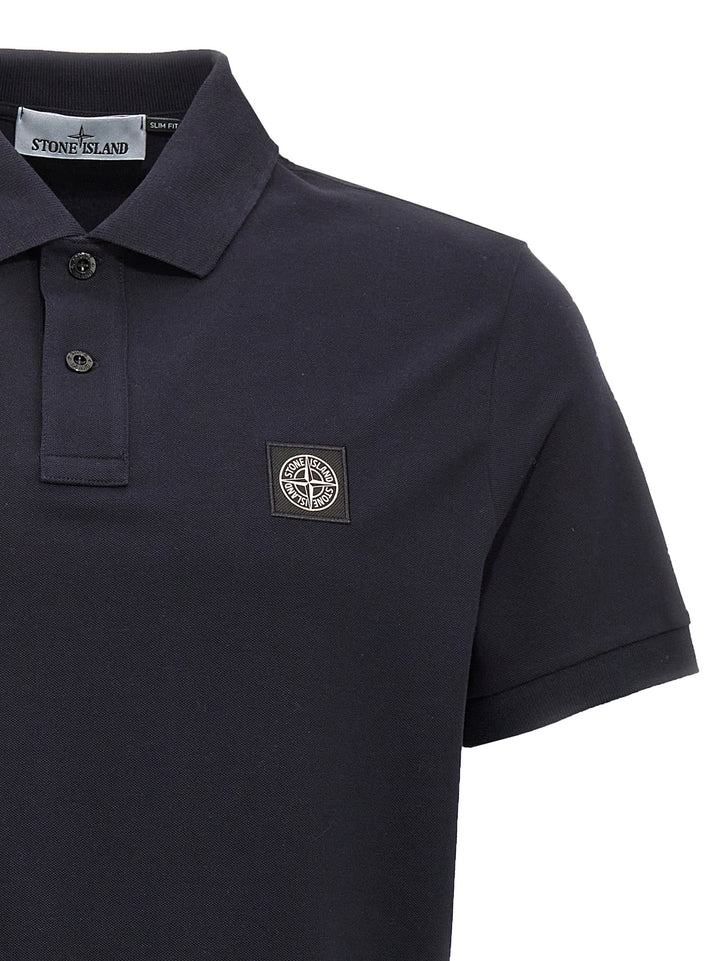 Logo Patch  Shirt Polo Blue