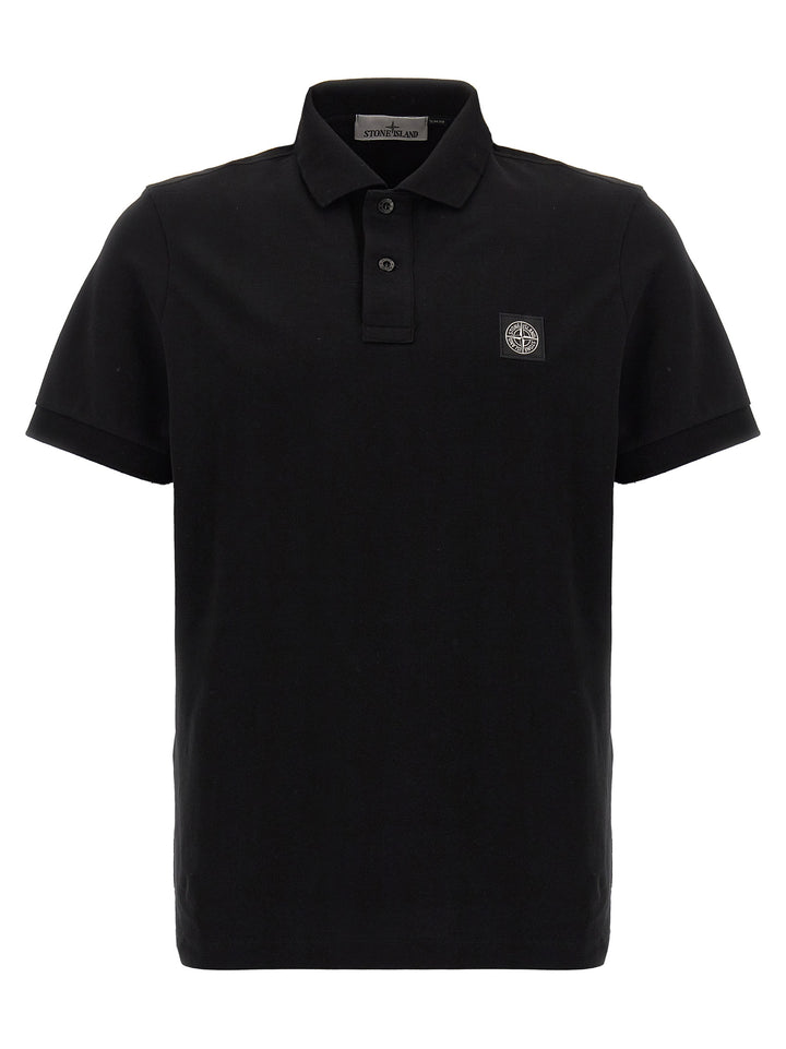 Logo Patch  Shirt Polo Black