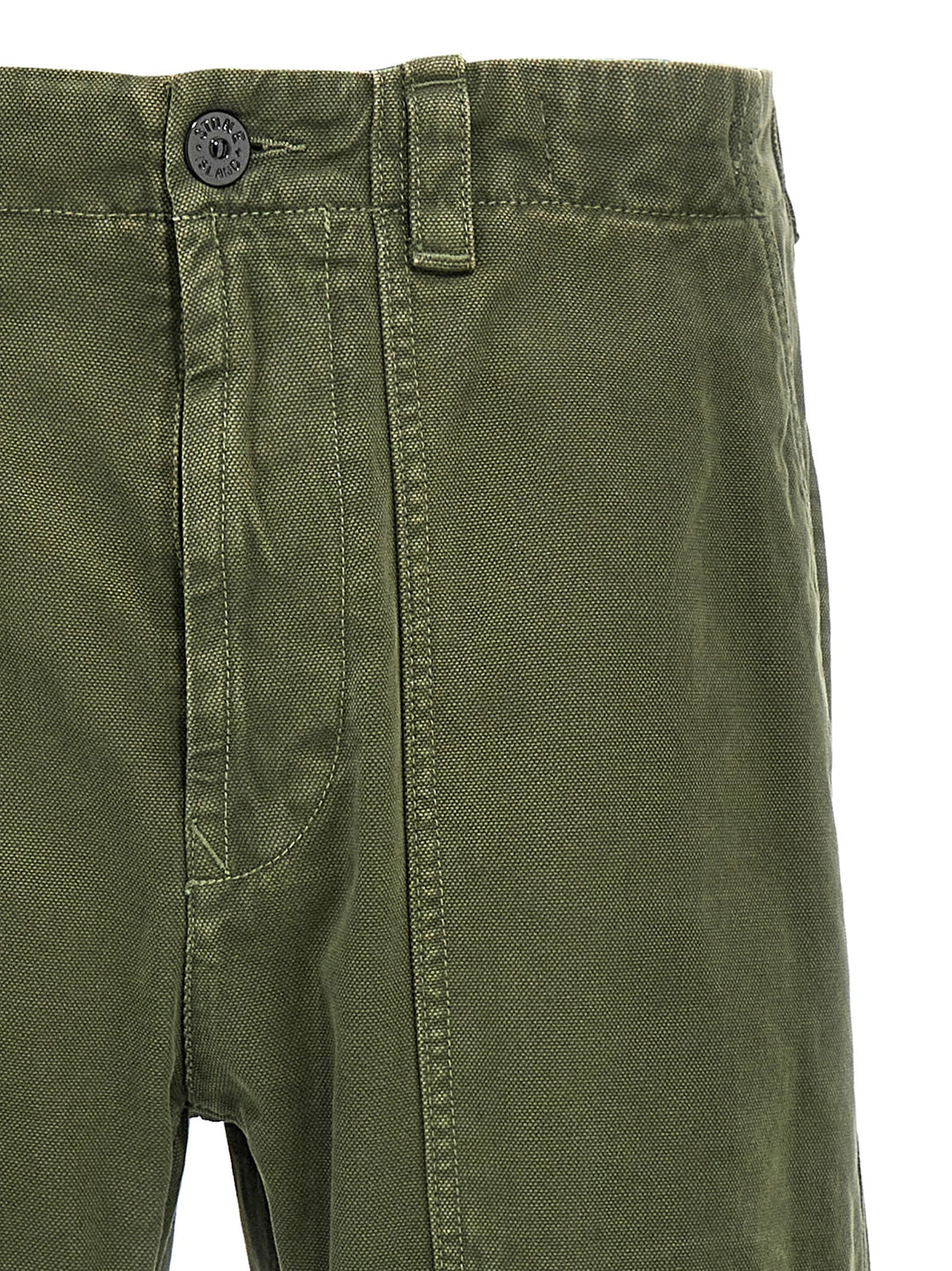 Logo Patch Cargo Pants Green