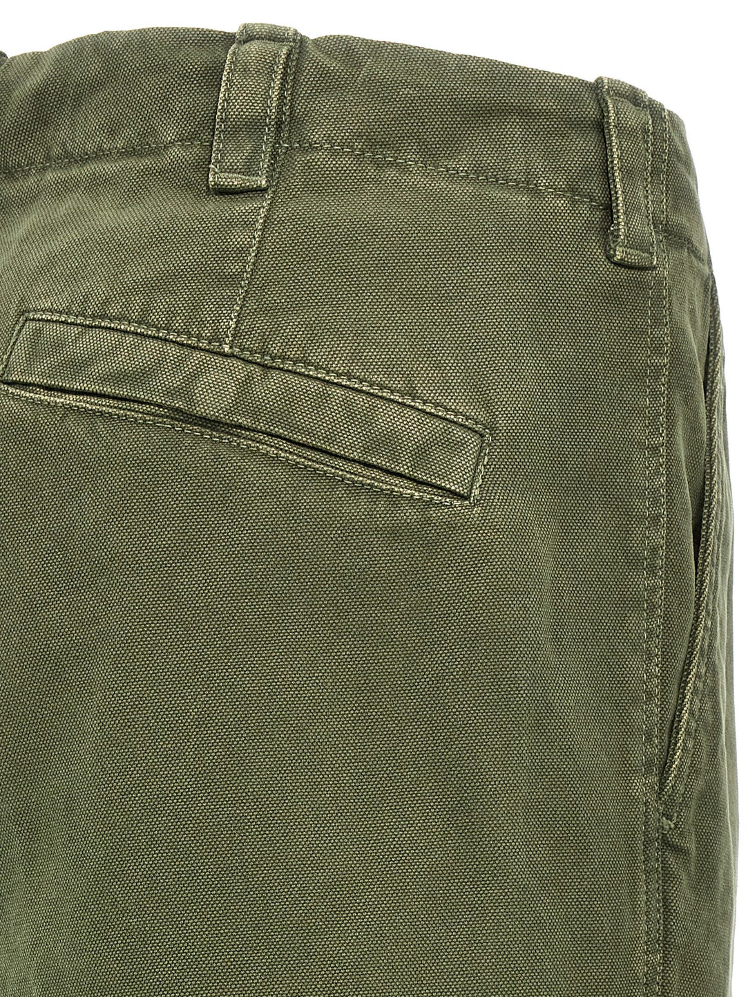 Logo Patch Cargo Pants Green