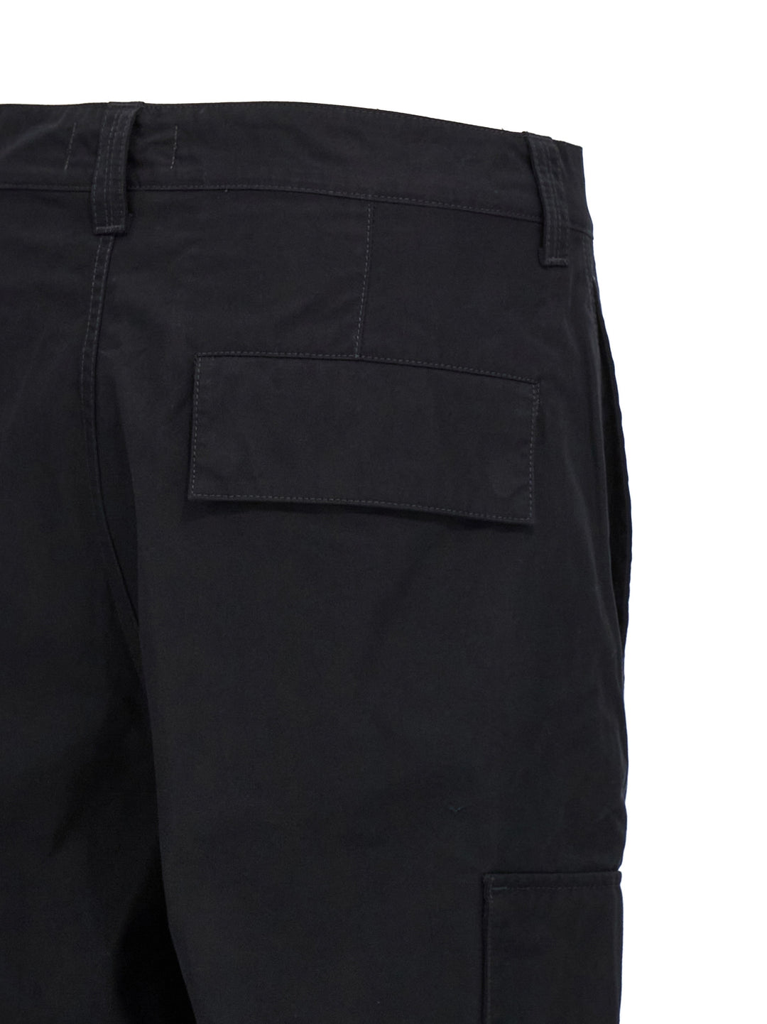 Logo Badge Cargo Pants Black