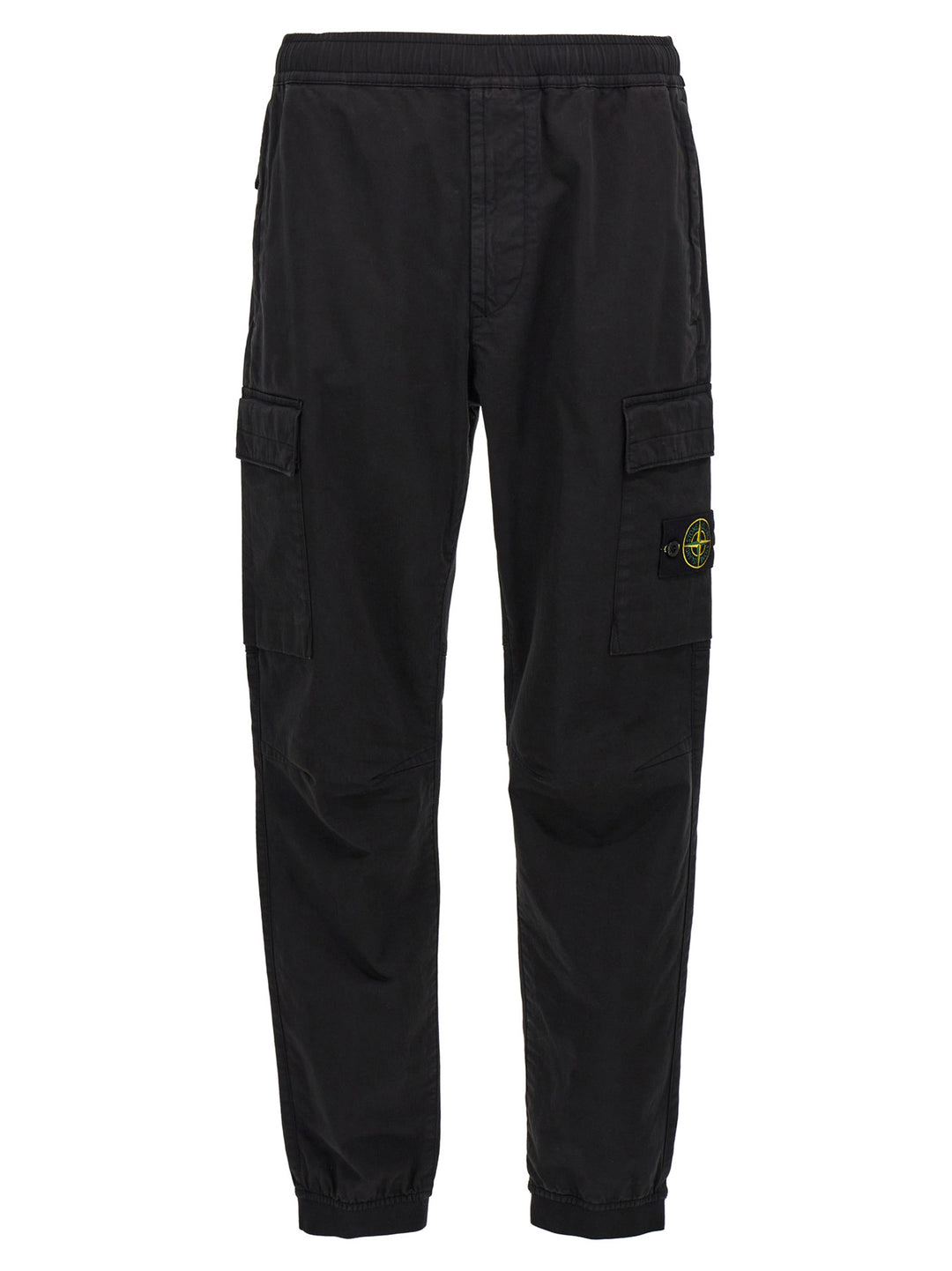 Logo Badge Cargo Pants Black