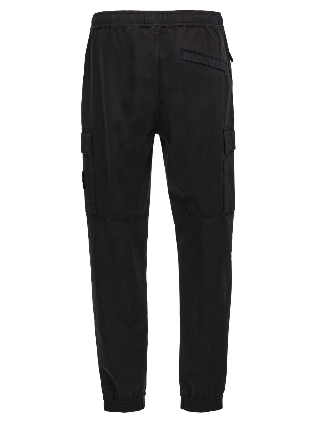 Logo Badge Cargo Pants Black