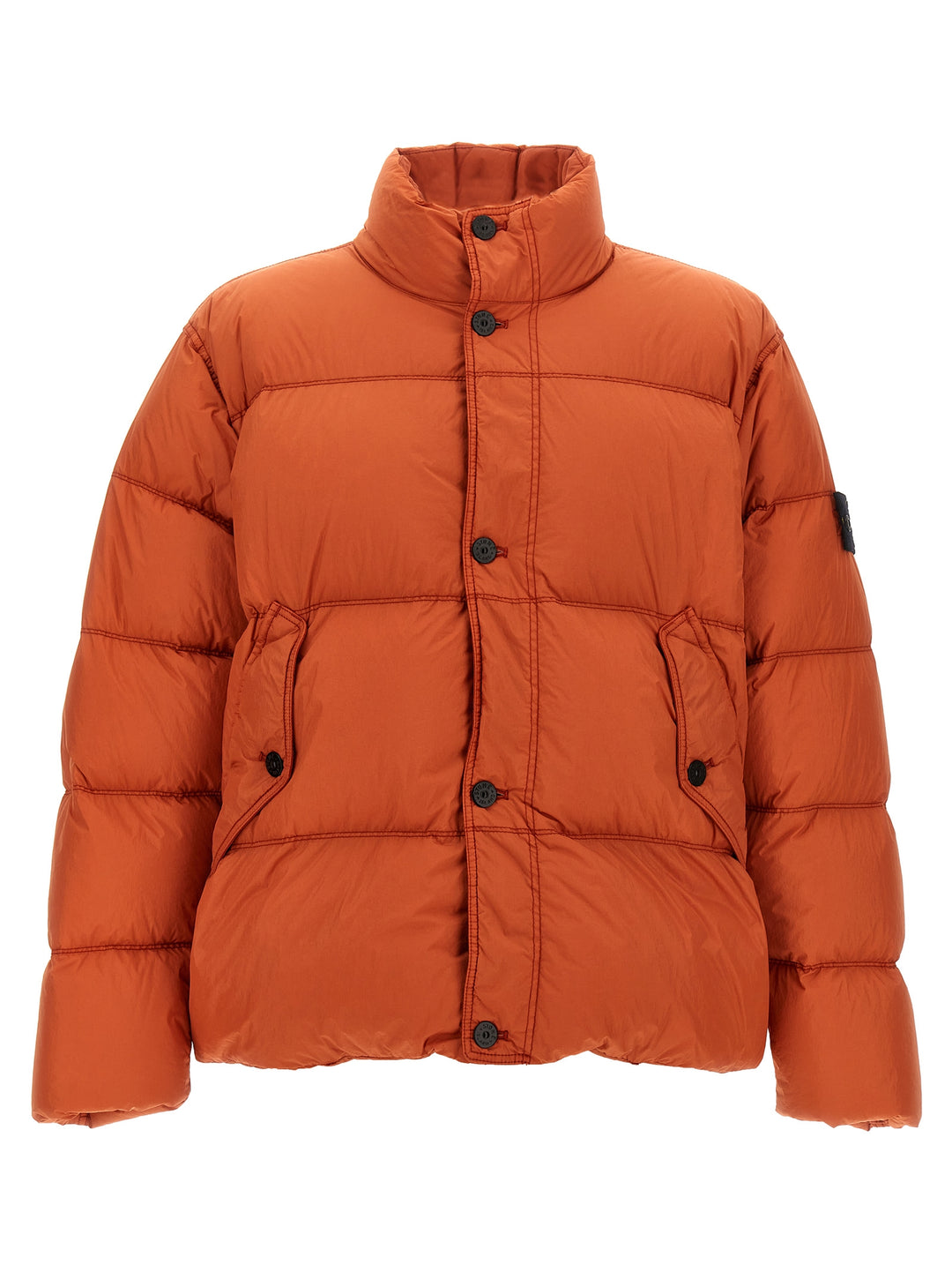 Garment Dyed Crinkle Reps R-Ny Down Casual Jackets, Parka Orange