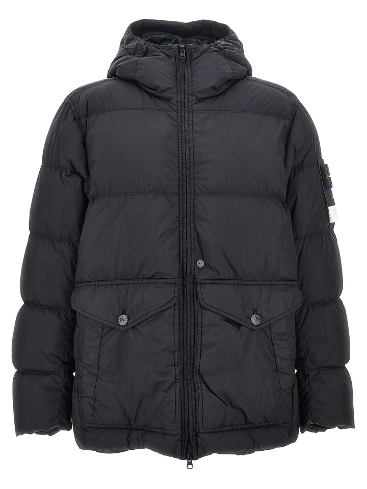 Garment Dyed Crinkle Reps R-Ny Down Casual Jackets, Parka Black