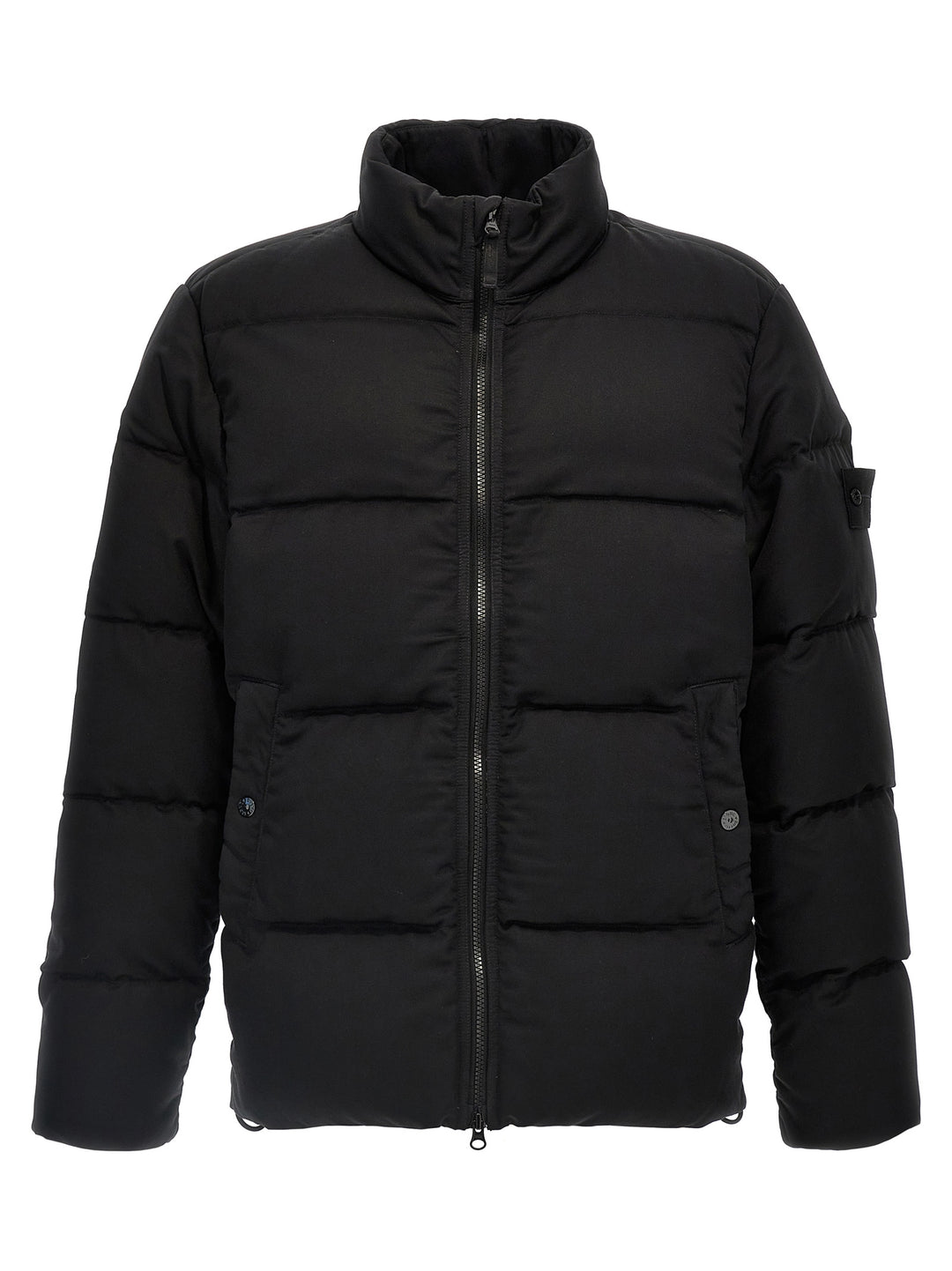 Twill Wool Down-Tc Ghost Piece Casual Jackets, Parka Black