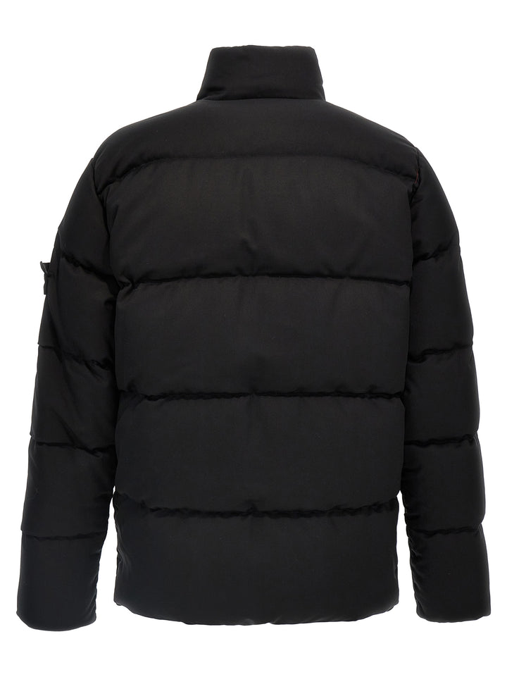 Twill Wool Down-Tc Ghost Piece Casual Jackets, Parka Black