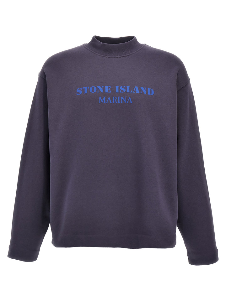 Logo Print Sweatshirt Blue