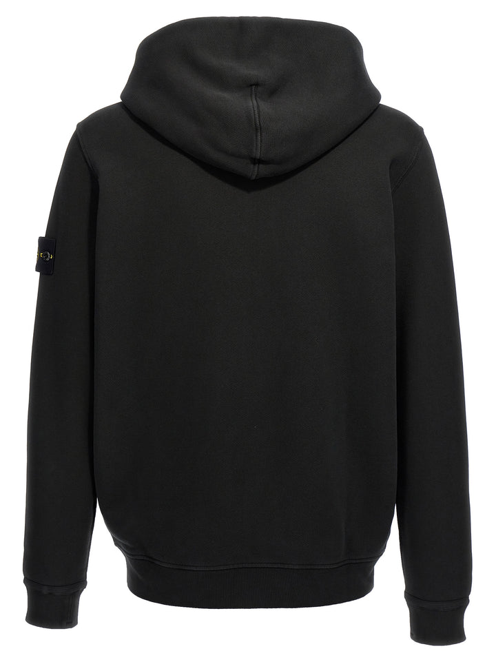 Logo Badge Hoodie Sweatshirt Black