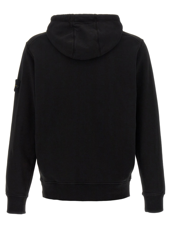 Logo Patch Hoodie Sweatshirt Black