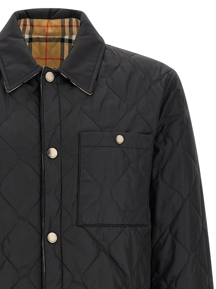Burberry Brighton Puffer Jackets - Black | b499fc2f7ac33d8fbfdb73137af839e5e19d5a71