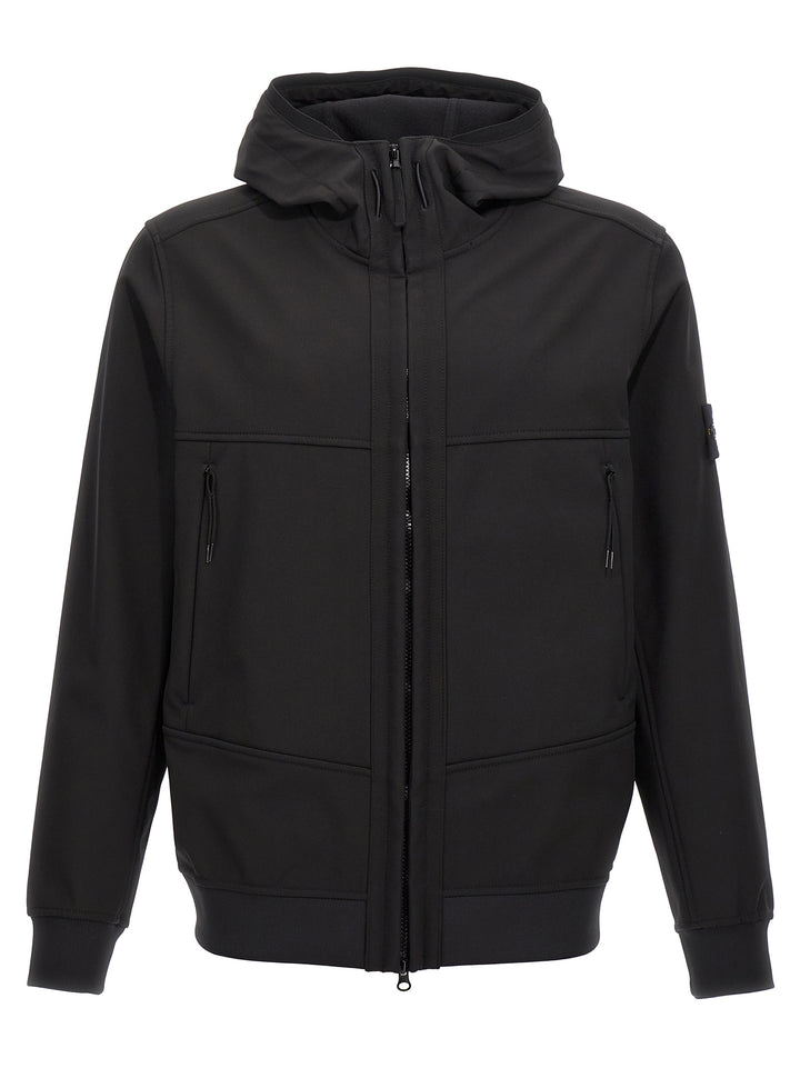 Soft Shell-R E.Dye Technology Casual Jackets, Parka Black