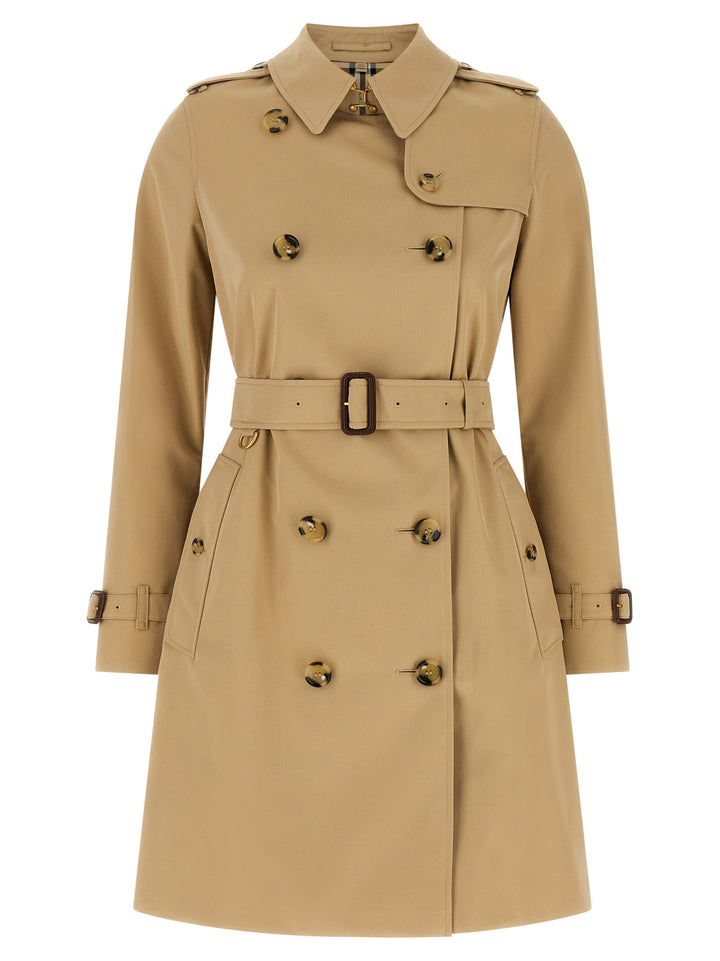 Burberry Kensington Coats and Trench Coats - Beige | 0582de77faed2ae919ab8be28f80f8d0dfa2135e