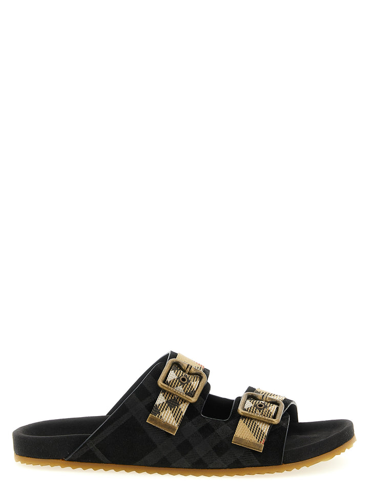 Burberry Urchin Sandals - Black | 4c171b85e73ab4a85b692721aaf72ab92dc1c4b7