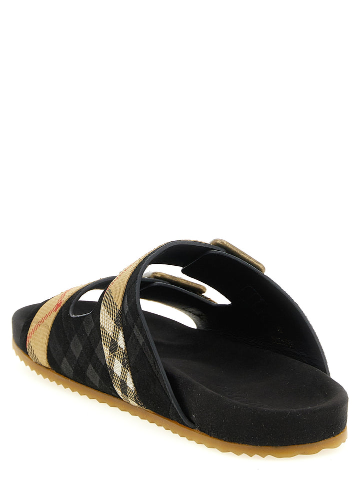 Burberry Urchin Sandals - Black | a64781260b01a0a517e252222014a81e9c92b880