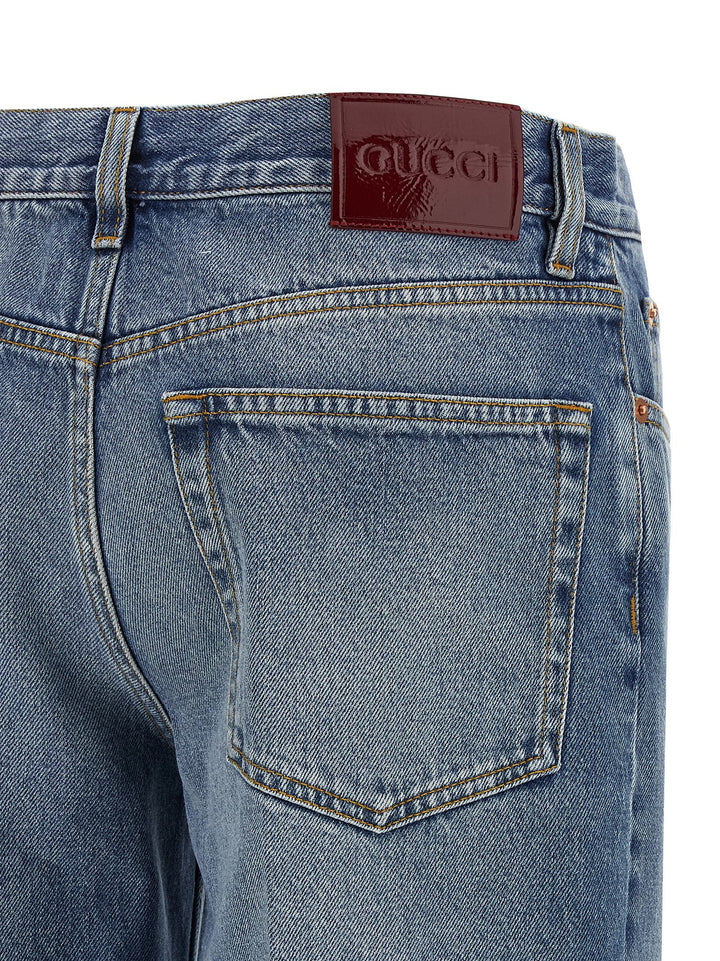 Gucci Straight Leg Jeans - Light Blue | c63e25dc4acf81f01e736aaecd2593d30a2ac53a