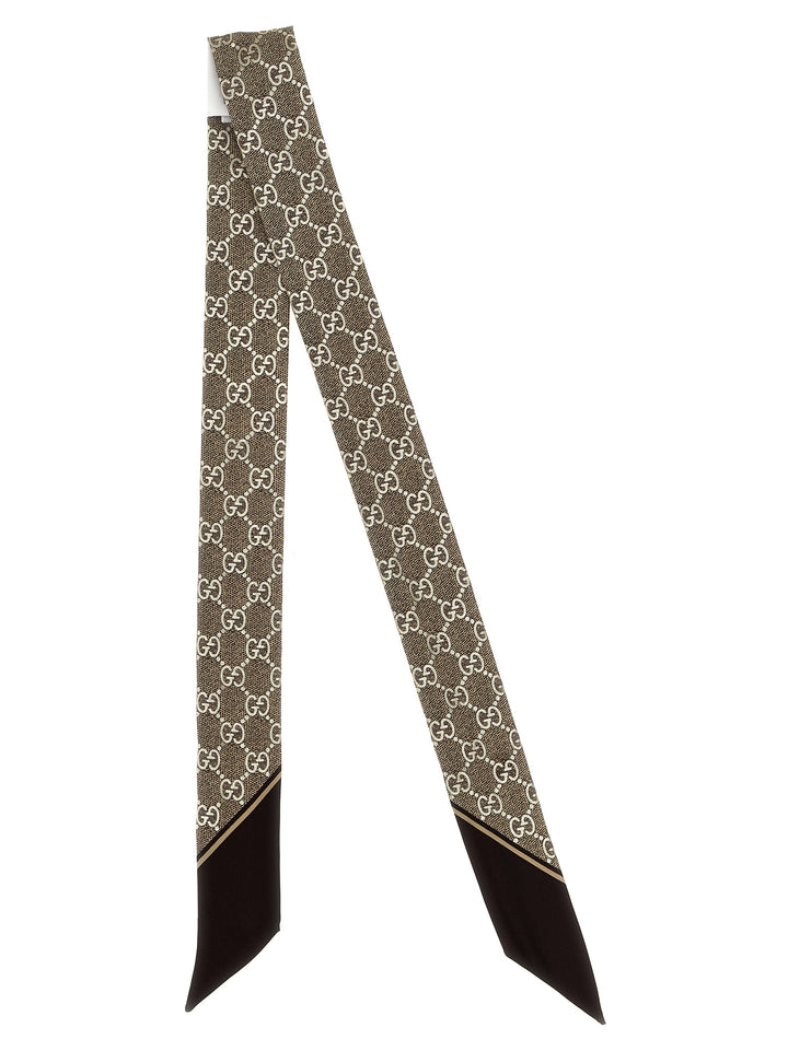 Gucci Gg Lamé Scarf Scarves and Foulards - Brown | d6a4c995cc5bc13eb60eda4299fc3e343111dc26