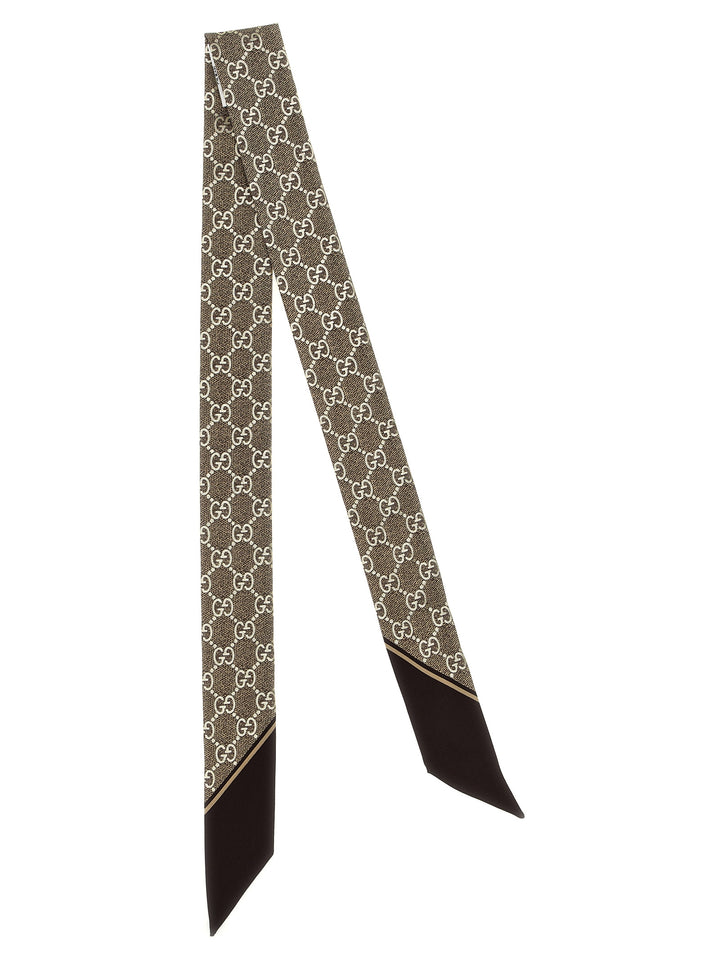 Gucci Gg Lamé Scarf Scarves and Foulards - Brown | 295f7541ef67fb8151398a5a15bdd025748d122f