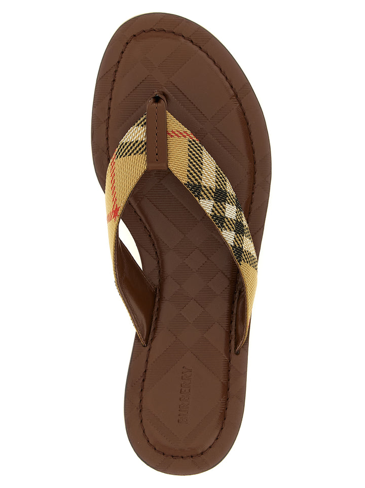 Burberry Pavillon Sandals - Beige | b4749ec6312fd96c73c4aacc04b379cf033d0736