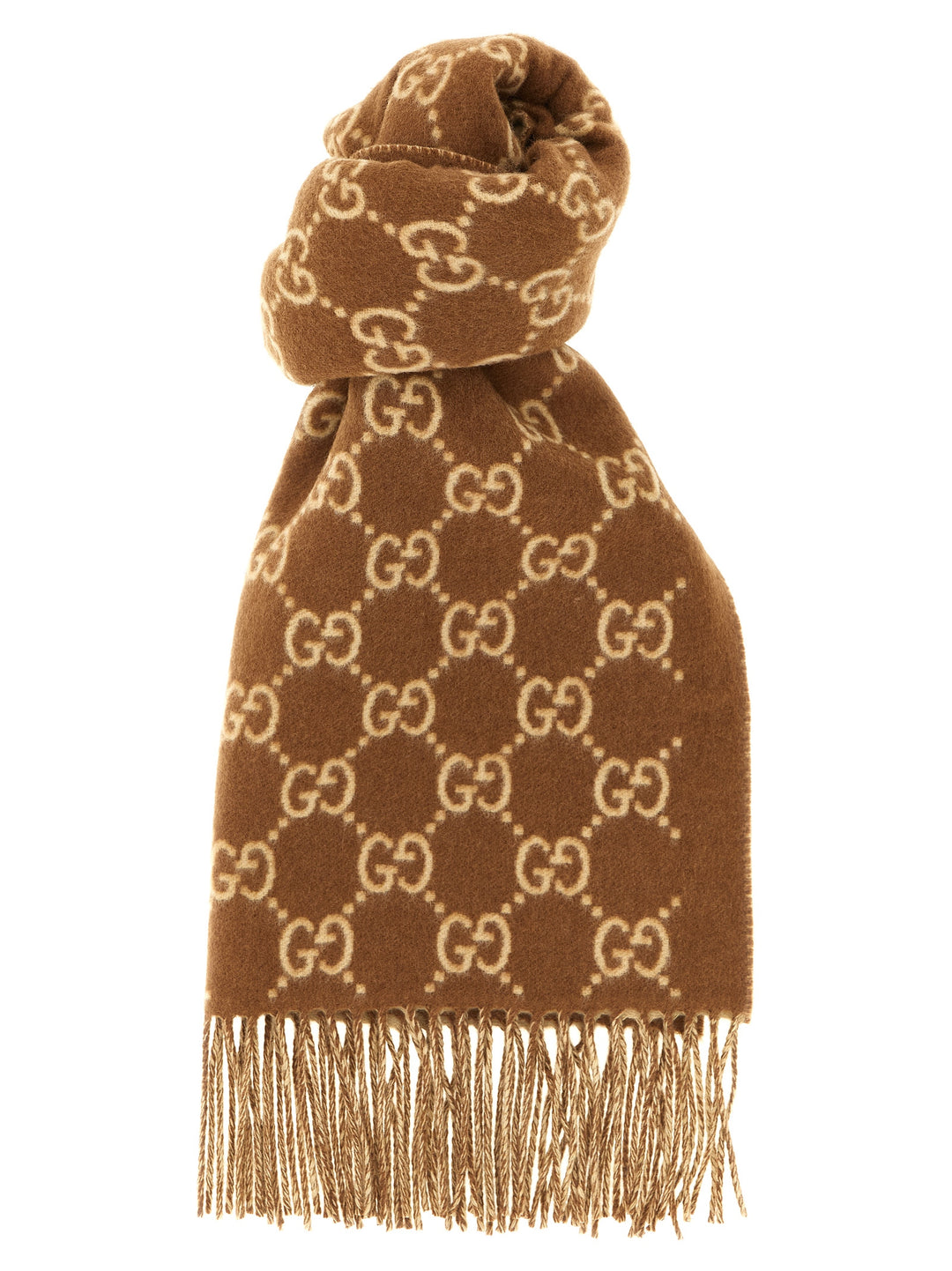 Gucci Gg Cashmere Scarf Scarves and Foulards - Brown | cc2a89fd0864001c186d0fe9aefffa00c8b4fa11