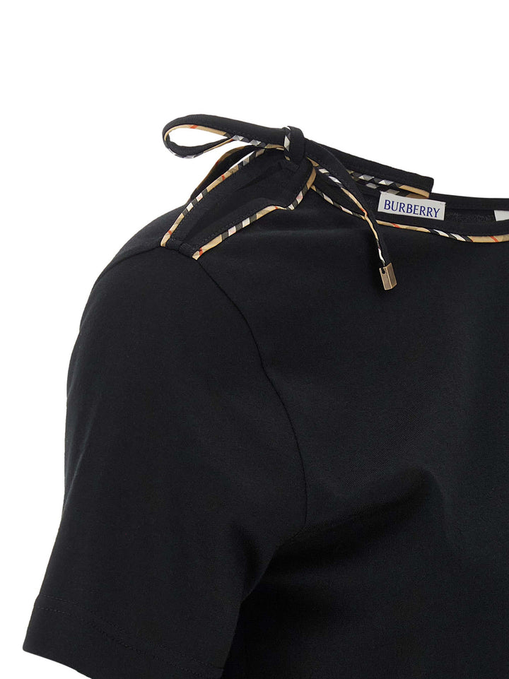 Burberry Frankie Bow T-shirt - Black | efcb52d5bffe73d4739ce4d25390e2c31feedc07