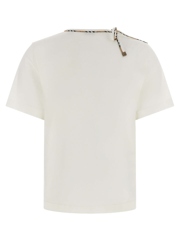 Burberry Frankie Bow T-shirt - White | 986e8d78ef455da6f0011416d526526280826c46