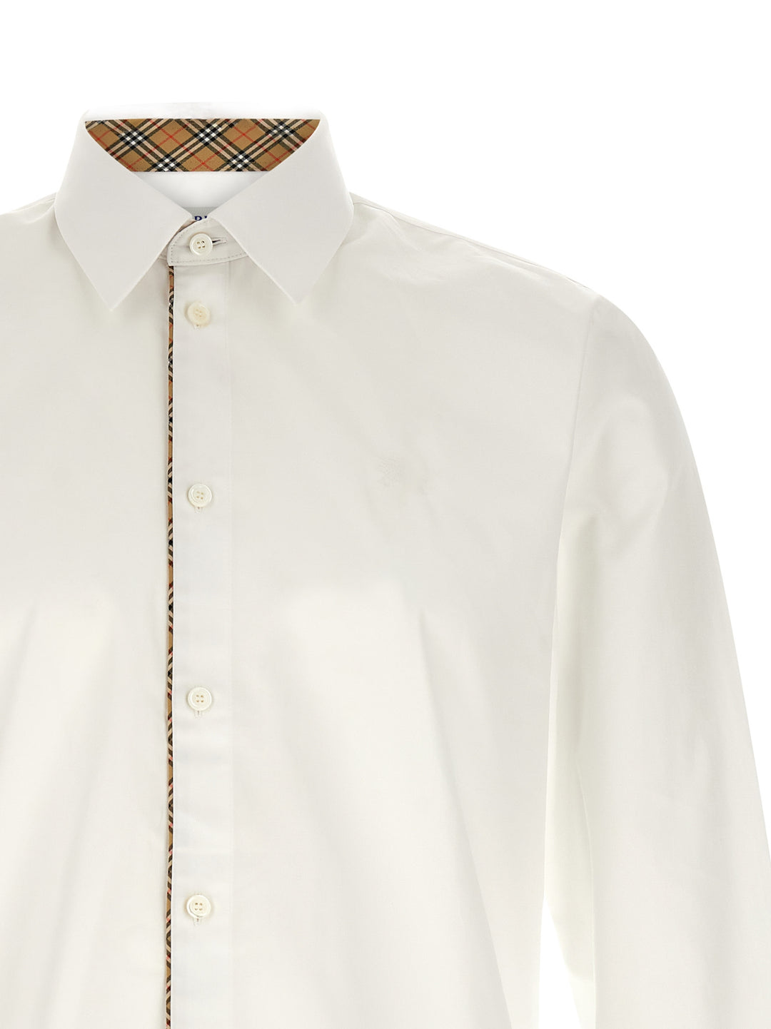 Burberry Sam Shirt and Blouse - White | 102e2268e1f745472aea4a6d2be3a7e04f21f3ac