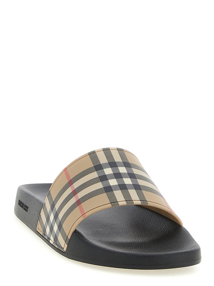 Burberry New Furley Sandals - Beige | 1682b9c386be5e3e55a218c5701b132aad0a4068