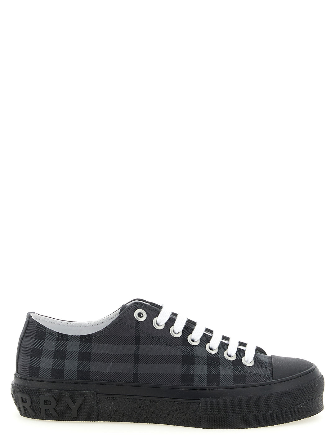 Burberry Check Print Sneakers - Gray | 90b1bf4edc382314813ef7ec8ea4df341b5c296d