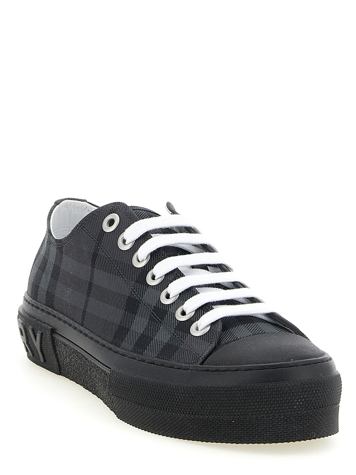 Burberry Check Print Sneakers - Gray | 0010a7edac95045650cfe7f748bd3494409990ea