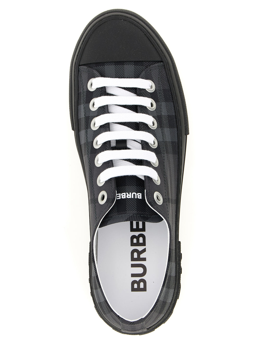 Burberry Check Print Sneakers - Gray | 4afb667ad3f5b97c332ff2a4ad416985ae793654
