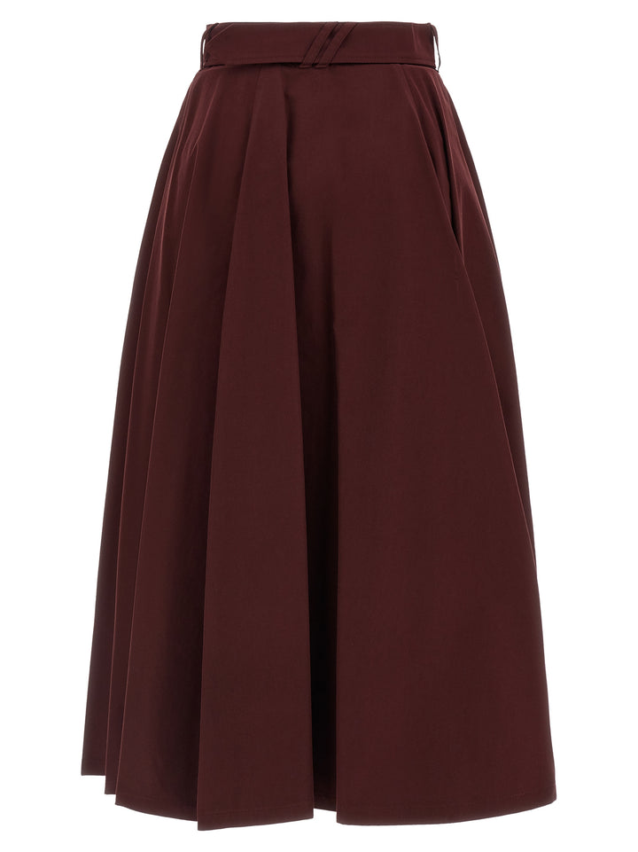 Burberry Gabardine Trench Coat Skirt Skirts - Bordeaux | 181c4fe767bd1298560a7cca5575cef0b4c2c0cf