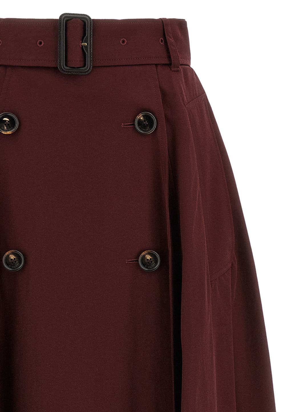 Burberry Gabardine Trench Coat Skirt Skirts - Bordeaux | 4205ff0fd3ed97151f36a71c3e0c70064afab5ee
