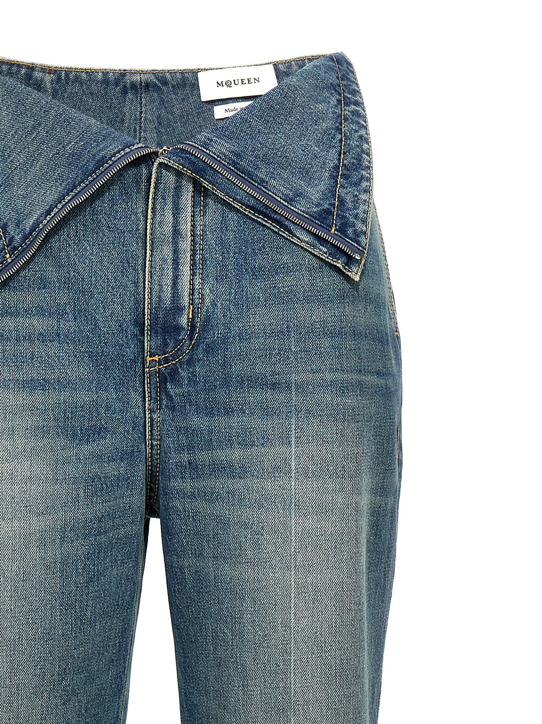 Mcqueen Denim Pants Jeans - Blue | 6e0fb849a61be2c4eb7b7a6d27279f66ab208cf4